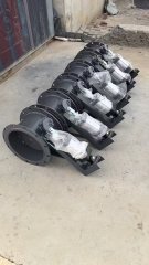 航海环保批发DN300手动通风蝶阀 手柄型烟气管道风阀 圆形通风蝶阀